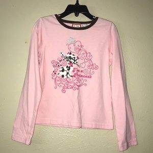 baby togs,girls pink long sleeves top. Size 6.